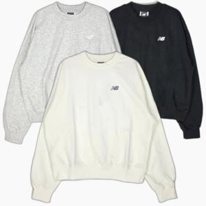 뉴발란스 티셔츠 IST 여성 WT41508 스몰로고 맨투맨 오버핏 NBNCE2S042