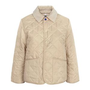 버버리 KIDS 25SS 페일스톤 코듀로이 칼라 퀼팅 자켓 8092457 PALE STONE/14A
