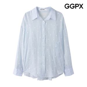 GGPX  아이스 시스루 패턴 셔츠 (GP6SH025F)