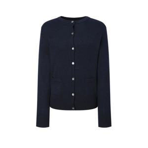 헤지스 여성 24FW 스테디셀러NEW네이비 멜란지 울 가디건 WSSW4D8C1N2