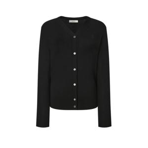 헤지스 여성 24FW 스테디셀러NEW블랙 멜란지 울 가디건 WSSW4D8C3BK