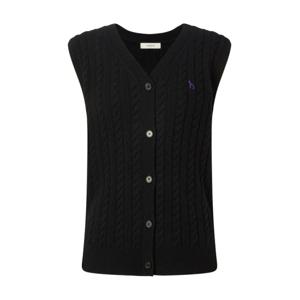 헤지스 여성 24FW 스테디셀러NEW블랙 단색 울 니트베스트 WSSW4D801BK