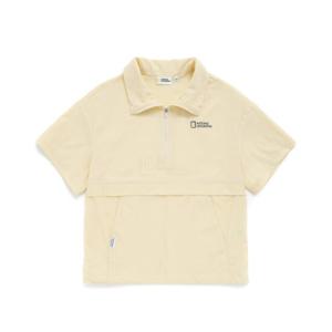 내셔널지오그래픽 키즈 K232UFT860 반팔 카라 반집업 BUTTER