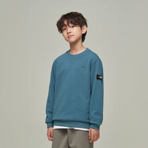 내셔널지오그래픽키즈 K243USW910 베이직 스몰로고 맨투맨 TEALGREEN