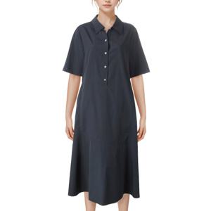 [캐리스노트]셔츠카라 A라인 원피스 CNEMOP403