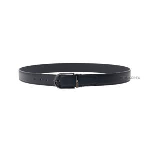 [몽블랑] SS25 남성 말발굽형 버클 벨트 128770 BLACK