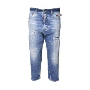 Dsquared2 로고 패치 디스트레스드 테이퍼드 진 S72LB0833S30663 470 TP936257568