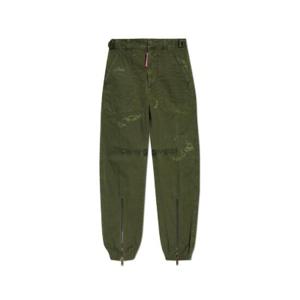 Dsquared2 로고 패치 디스트레스드 카고 팬츠 S74KB0966S78205 695 TP935907090