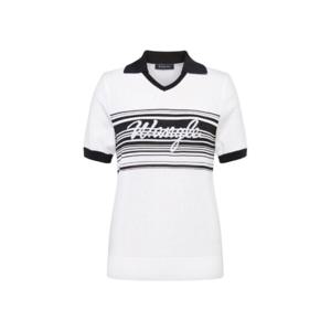 와이드앵글골프긴팔티 KQJ WWU25K51W3 CO 간절기 보더 변형에리 스웨터 L (Off White)