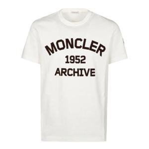 Moncler 로고 프린트 크루넥 티셔츠 0918C0000189AKK 033 TP944874771
