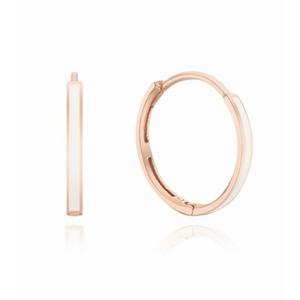 로이드 에폭시 화이트 11mm 원터치 14k 귀걸이 LOFL4060G