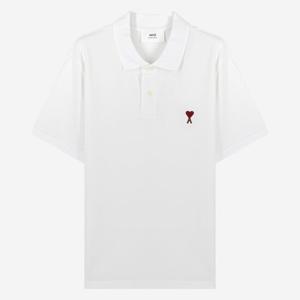 아미 남성 피케셔츠 하트 로고 폴로 티셔츠 WHITE 화이트 BFUPL001760 100