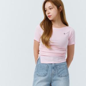 부루앤쥬디 드레이프 보트넥 티블라우스 BBRETB002P