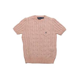 폴로 랄프로렌 cable knit short sleeve top 211895379017