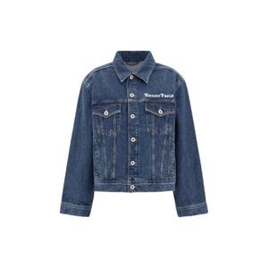 KENZO 맥시 프린트 데님 재킷 FF52DV2486B3_DS