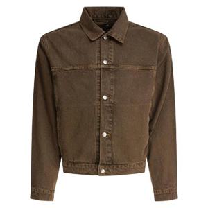 STUSSY TRUCKER DENIM JACKET 1157811034 MUSHROOM
