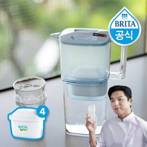 브리타 정수기 리켈리 2.2L 블루 + 총필터 4입