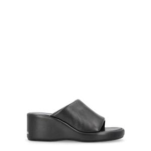 Balenciaga 로고 프린트 라운드 토 웨지 샌들 694082WBDA1 1090 TP934814558