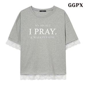GGPX 레이스레터링반팔 티셔츠 (GPBLW026D)