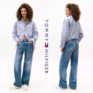 타미힐피거 TOMMY HILFIGER DN00061-1A4 여자 릴렉스핏 스트레이트 데님 청바지