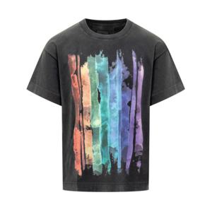 지방시 반팔 티셔츠 BM71JB3YLY 011 FADED BLACK