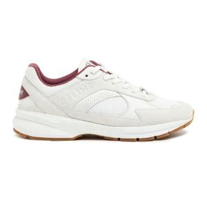 25 SS 셀린느 여성 Celine Runner CR 03 low lace up sneakers in mesh, suede calfskin and perforated calfskin optic white beige burgundy CEL7Z8VPWHTI21A100 TP85853