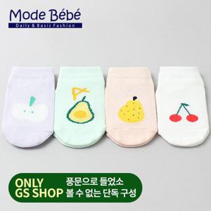 [주크(JOOC)] C제나망사 발목 4켤레 세트 아기 유아 아동양말