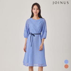 [조이너스] 7부체크플레어원피스_JACU5-WOP260