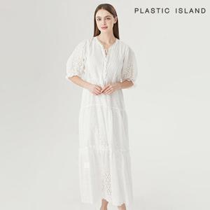 플라스틱아일랜드 V넥 플라워 원피스 (PNTWO031)
