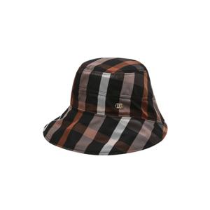 닥스 여성 24FW 역시즌세일블랙 체크 패턴 금장 포인트 버킷햇 DLHE4D701BK
