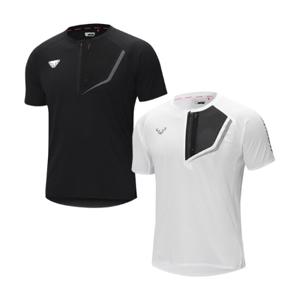 [25SS][다이나핏 공식](택가109,000원) 남성 디엔에이 반집업 러닝 반팔티_YMM25272