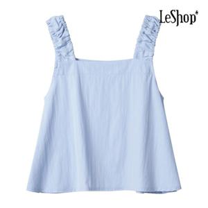 [르샵] 어깨 프릴 밴딩 민소매 블라우스 (BP6BL076A)