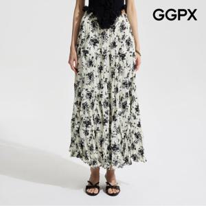 [GGPX] 패턴 링클 밴딩 스커트 (GP6SK015F)