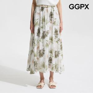 [GGPX] 야자수 쉬폰 플레어 스커트 (GP6SK018F)