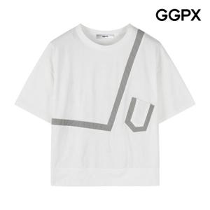 [GGPX] 배색 라인 포켓 티셔츠 (GP7TS006F)