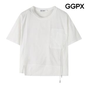 [GGPX] 우먼 언발 슬릿 포켓 티셔츠 (GP7TS011F)