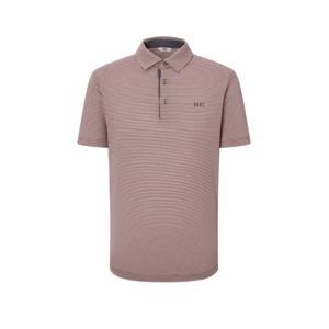 닥스 골프 남성 24FW 스트라이프 레터 로고 폴로 티셔츠 (PINK) WGTS4C501P2