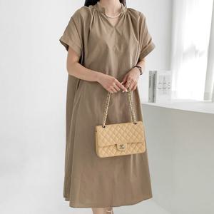 [아이우먼] 힐링트임넥플레어원피스 GLU782M506 빅사이즈