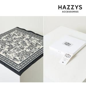 [헤지스ACC][선물포장] Toile de Jouy 손수건 겸 코튼 스카프 HILG5E531N2