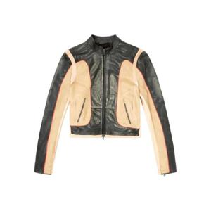 25 SS 디젤 L우니 패널 레더 재킷 A193820DEBV TP438978004