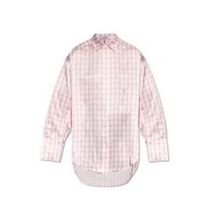 로에베 체크 새틴 셔츠 S359Y05XDG0 WHITEPINK TP936530713