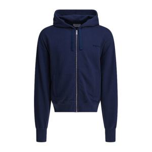 알렉산더맥퀸 네이비 블루 프론트 후드 집업 839217 QTADU0438