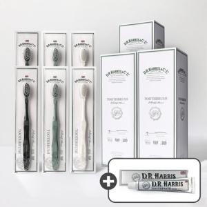 디알해리스 클래식 초극세모 칫솔 3세트(18개입)+디알해리스 치약 60g 1개