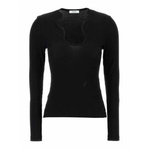 [SALVATORE FERRAGAMO] 라프리마 여성 가디건 쉐입 넥라인 스웨터 782752BLACK 블랙 /8