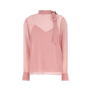 GUCCI Pink crepe blouse 808280ZHS04 5797