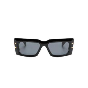 Balmain Eyewear 임페리얼 스퀘어 프레임 선글라스  BPS145A53BLKGLD
