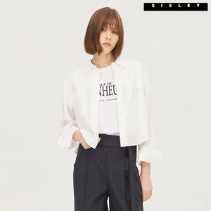 [시슬리]시슬리 토리노 크롭 셔츠 SAWSA1411_IV