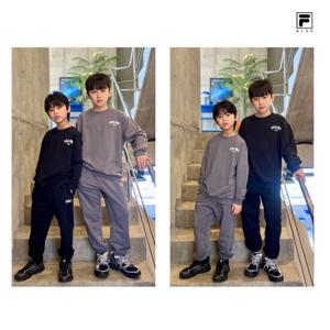 [휠라키즈]휠라키즈 공용 트레이닝 상하세트-FK2FSH1001X