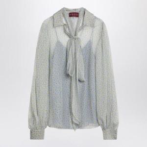 GUCCI Floral print chiffon silk shirt 812225Z7AI4/Q_GUC-1039