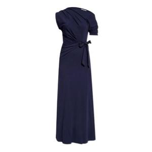 Diane von Furstenberg 주름 장식 원 숄더 드레스 DVFDS4S0090 MIDNT TP942328330